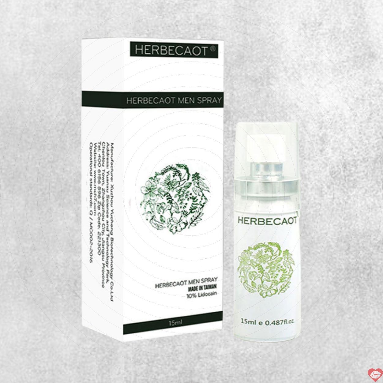 Herbecaot Đ&agrave;i Loan 15ml Chai xịt k&eacute;o d&agrave;i thời gian nam