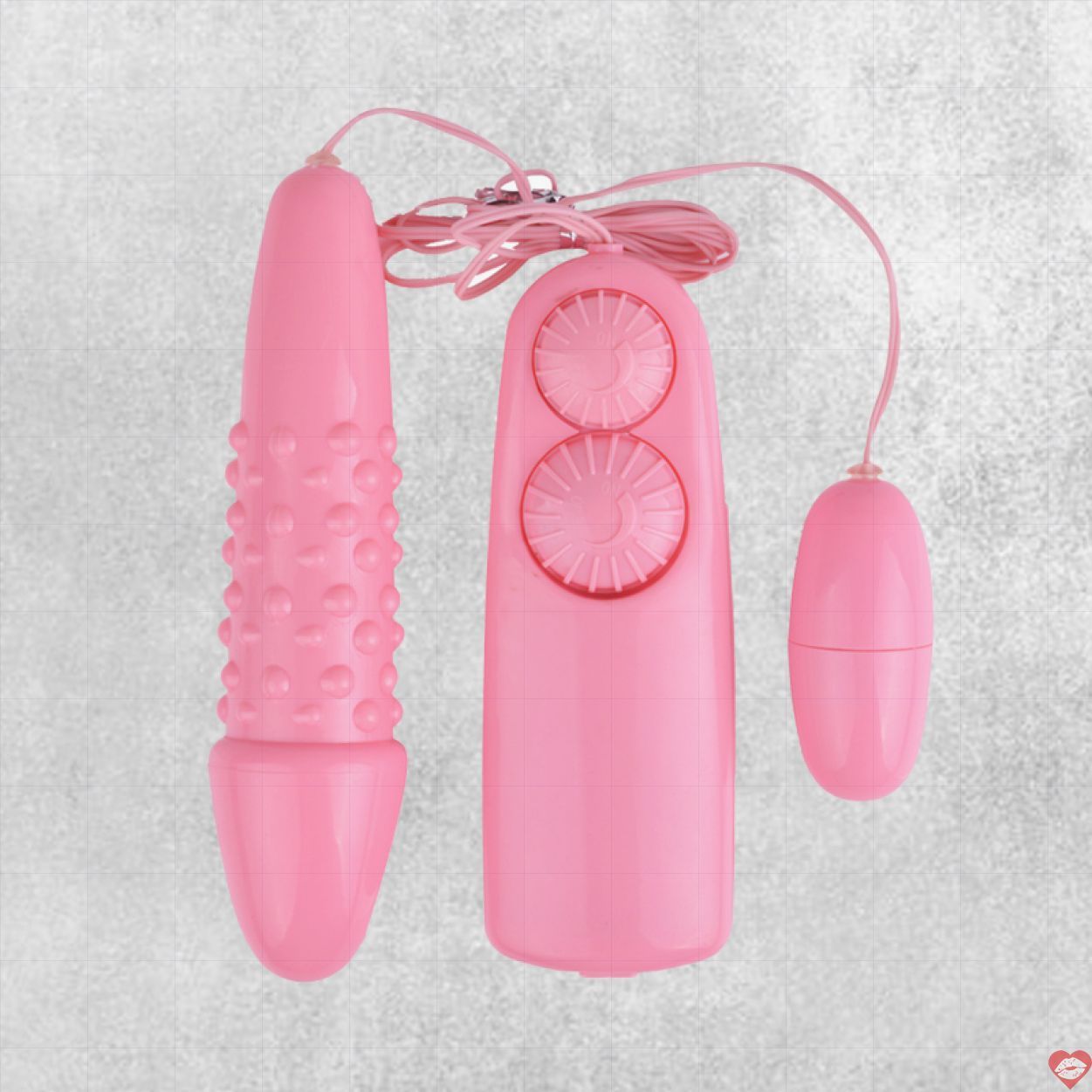 Trứng rung 2 đầu mini gai