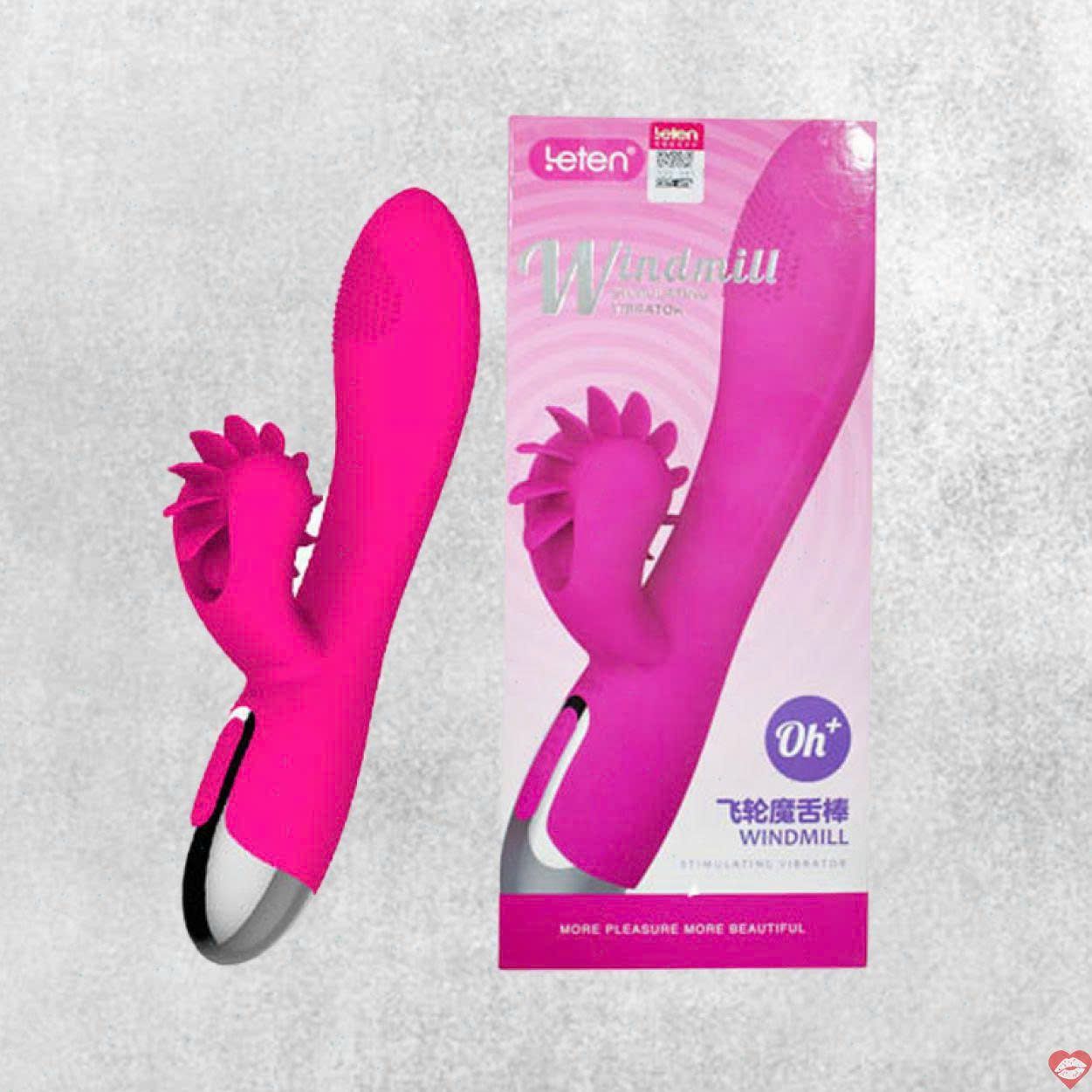 M&aacute;y Massage Hỗ Trợ Giải Tỏa Cho Nữ Dương Vật Giả Rung Xoay Ấm Leten Windmill Oh+ Ch&iacute;nh H&atilde;ng