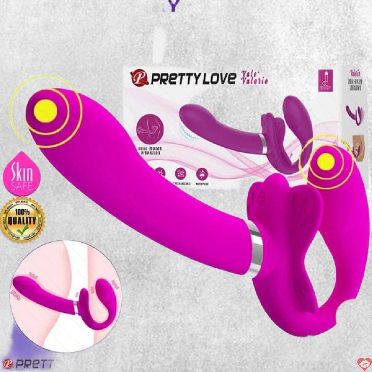 Dương vật giả 2 đầu Pretty Love Valerie