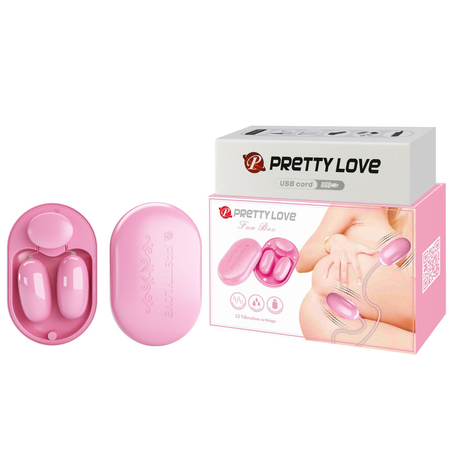 Trứng Rung Hỗ Trợ Tăng Kho&aacute;i Cảm Nam Nữ Pretty Love Fun Box