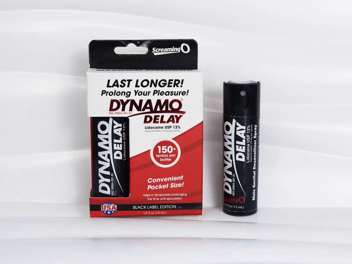 Xịt k&eacute;o d&agrave;i xuất tinh sớm Dynamo Delay Black Label Edition