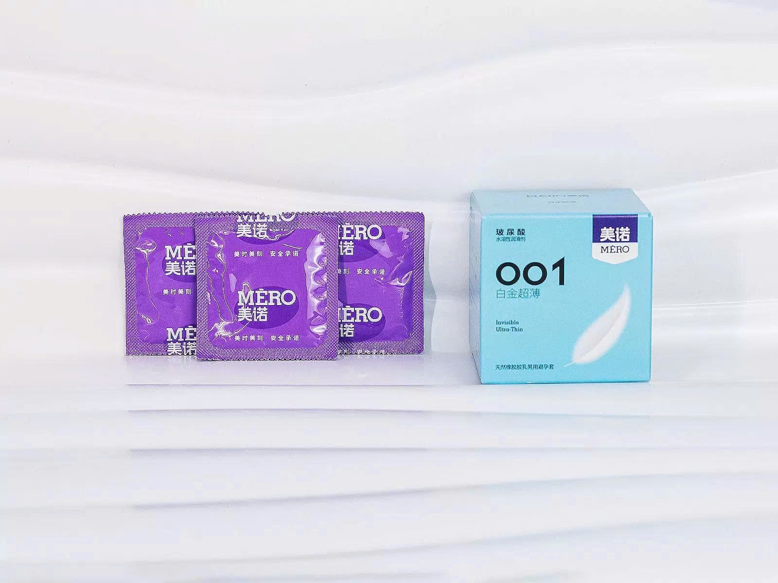 Bao cao su MERO 001 si&ecirc;u mỏng, si&ecirc;u ch&acirc;n thật