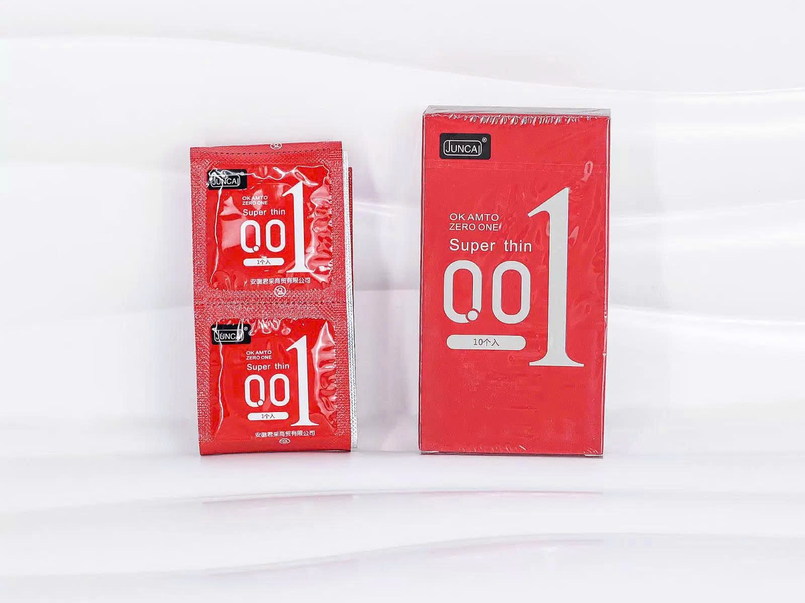Bao cao su Juncai OK Amto Zero One Super Thin 10 bao