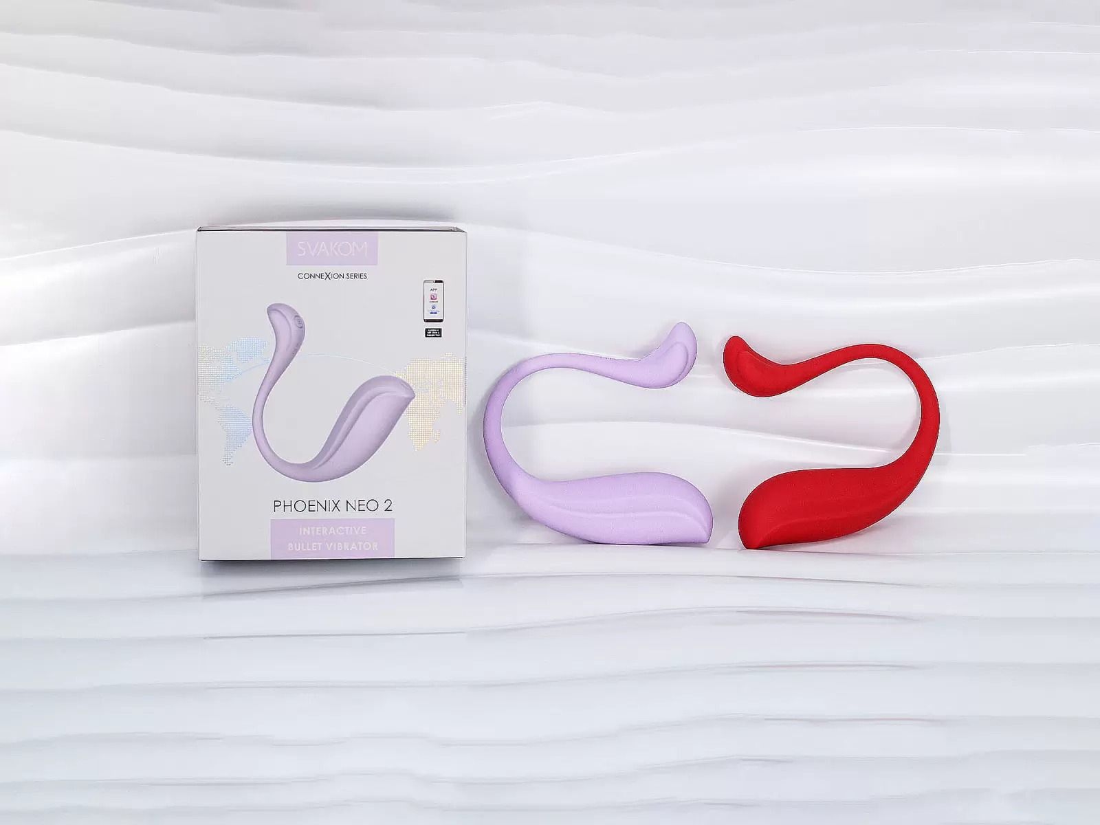 Trứng rung t&igrave;nh y&ecirc;u Svakom Phoenix Neo 2 kết nối App điều khiển từ xa to&agrave;n cầu