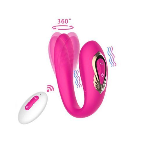 M&aacute;y massage điểm G rung ngo&aacute;y 2 đầu điều khiển từ xa