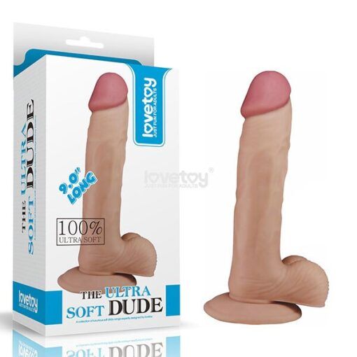 Dương vật giả Lovetoy Ultra Soft Dude 9.0 inch si&ecirc;u mềm