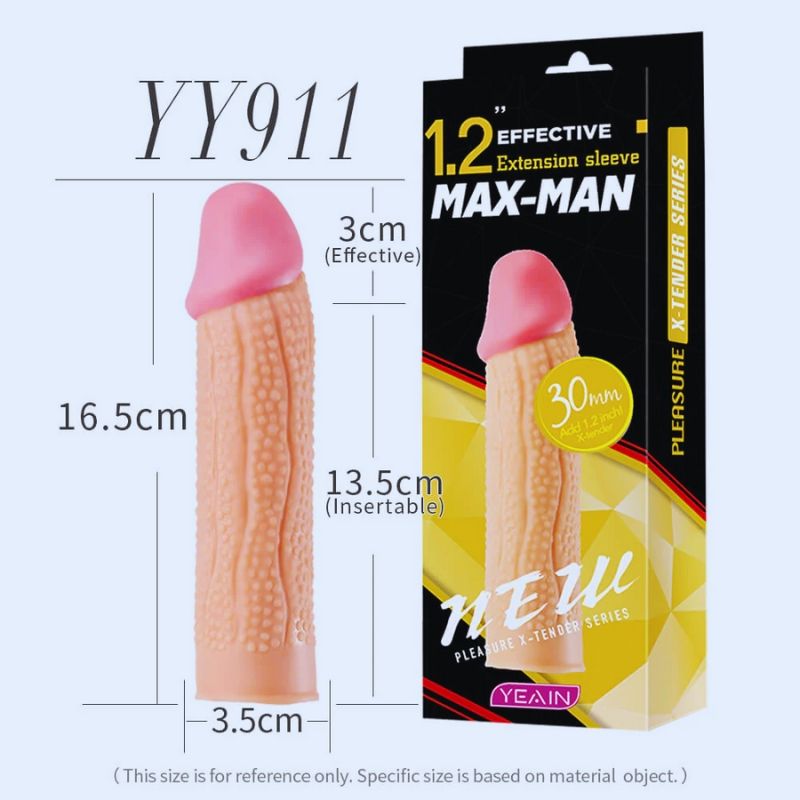 Bao Cao Su Đ&ocirc;n D&ecirc;n Tăng K&iacute;ch Thước Dương Vật C&oacute; Gai Maxman
