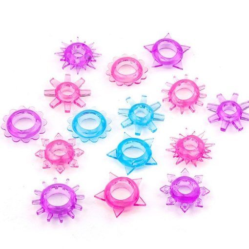 Combo 5 v&ograve;ng bi, v&ograve;ng gai silicone đeo dương vật cho nam