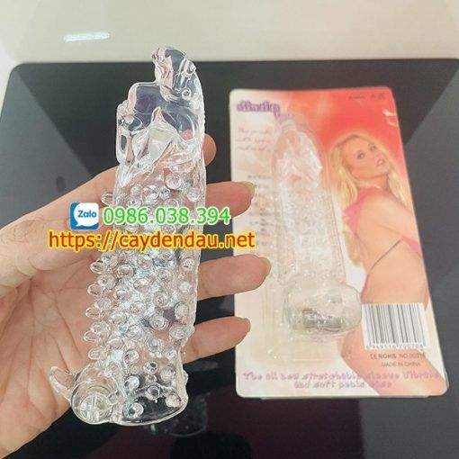 Bao cao su đ&ocirc;n d&ecirc;n đầu rồng rung điểm G cực ph&ecirc;