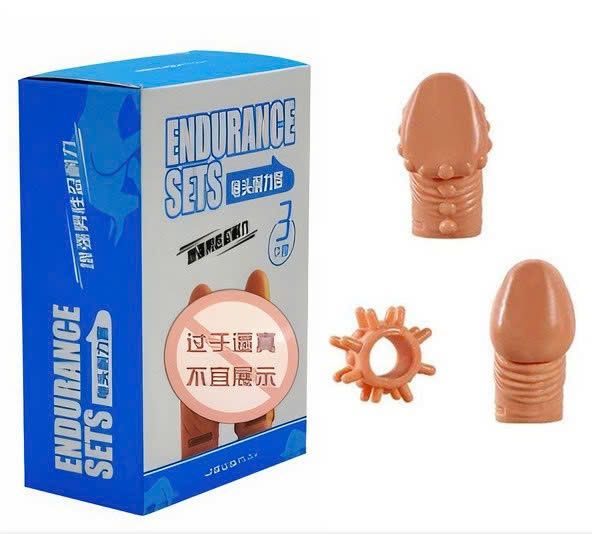 Bộ 2 đ&ocirc;n kh&uacute;c đầu v&agrave; 1 v&ograve;ng silicon cho nam Endurance Sets