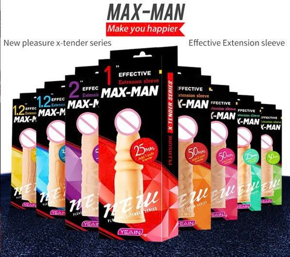 Bao cao su đ&ocirc;n d&ecirc;n MAXMAN nhiều style g&acirc;n gai bi