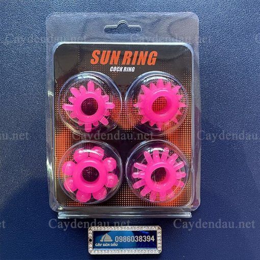 4 v&ograve;ng đeo dương vật silicon si&ecirc;u mềm Sun Ring