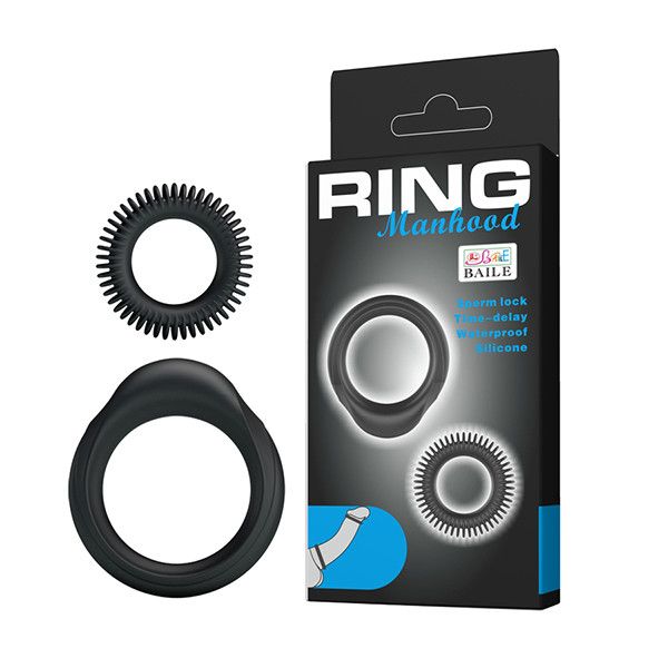 Bộ 2 v&ograve;ng đeo dương vật silicone Ring Manhood
