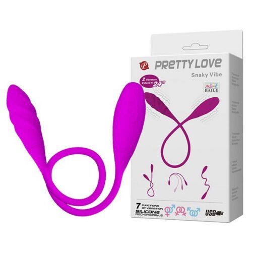 Trứng rung 2 đầu Pretty Love Snaky Vibe 7 chế độ d&ugrave;ng sạc