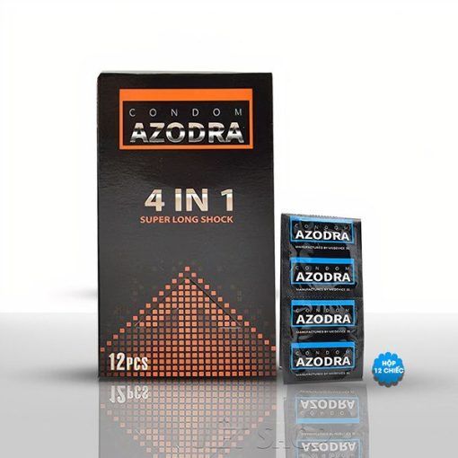 Bao cao su Azodra 4 in 1 &ndash; Hộp 12 c&aacute;i