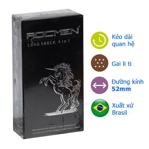 Bao cao su Rocmen C&aacute; Ngựa Đen