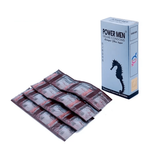 Bao cao su k&eacute;o d&agrave;i quan hệ Power Men C&aacute; Ngựa Bạc