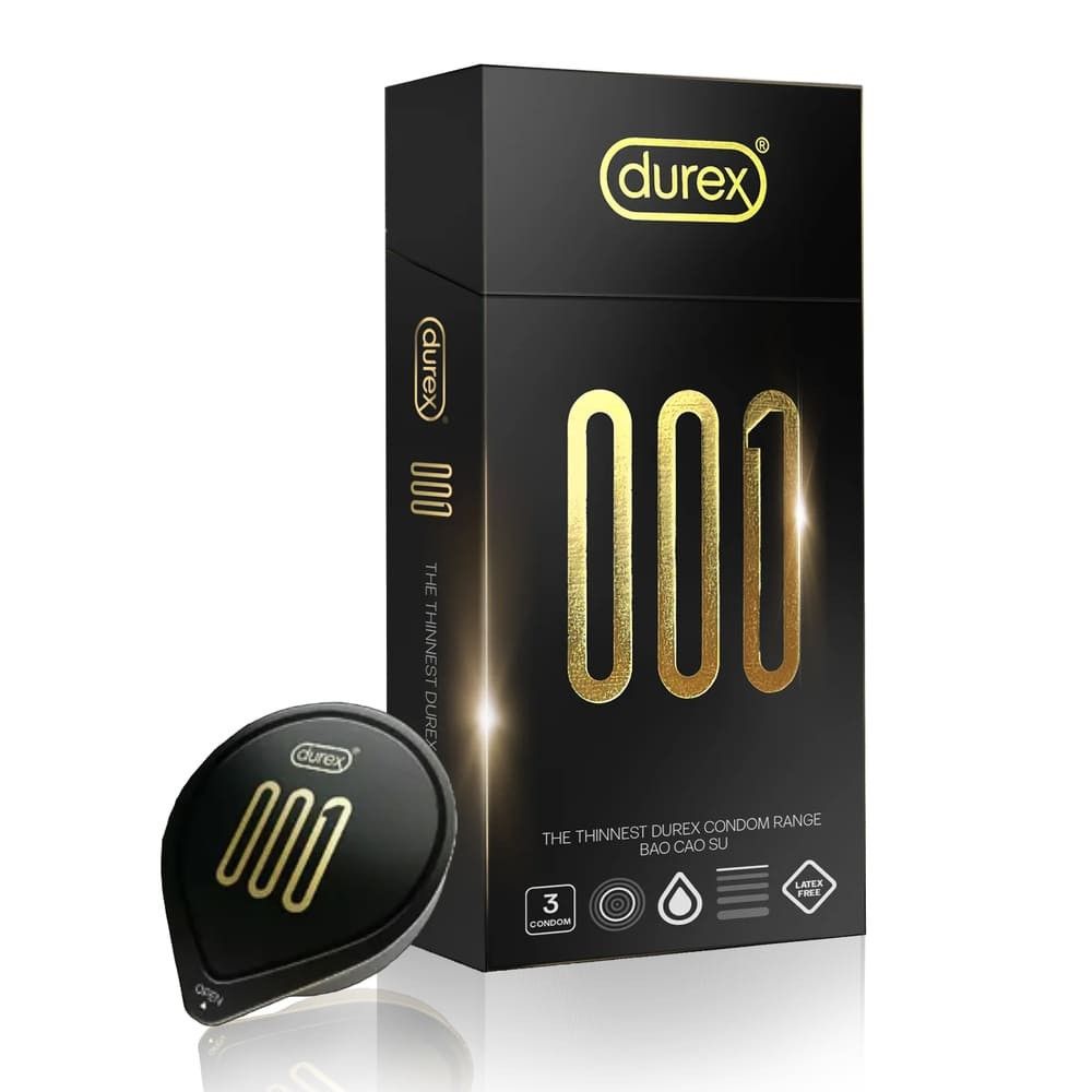 Bcs Durex 0.01 si&ecirc;u mỏng size to 55mm - 3 chiếc