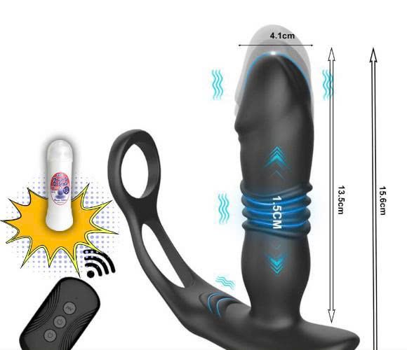 Plug pin sạc Rung thụt nhiều chế độ remote Hỗ Trợ Tăng Kho&aacute;i Cảm Nam Nữ