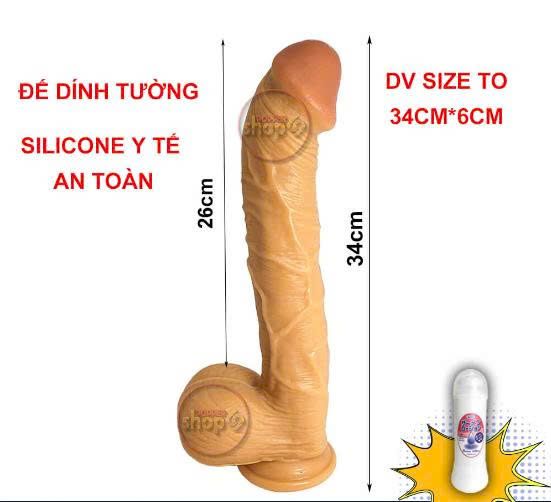 DV giả d&iacute;nh tường size to 34 cm