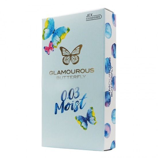 Bao Cao Su Kh&ocirc;ng M&ugrave;i Cao Cấp Jex Glamourous Butterfly 0.03 Moist