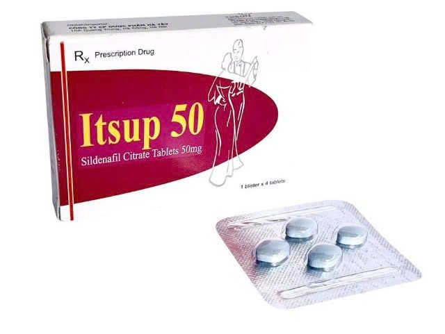Vi&ecirc;n hỗ trợ sinh lực nam giới Itsup 50mg 4 vi&ecirc;n