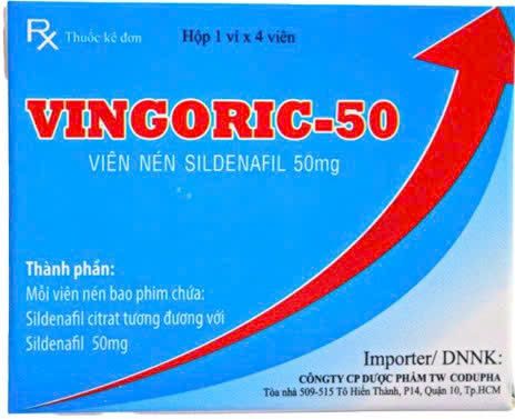Vi&ecirc;n hỗ trợ sinh lực nam giới Vingoriic-50 Cian Healthcare