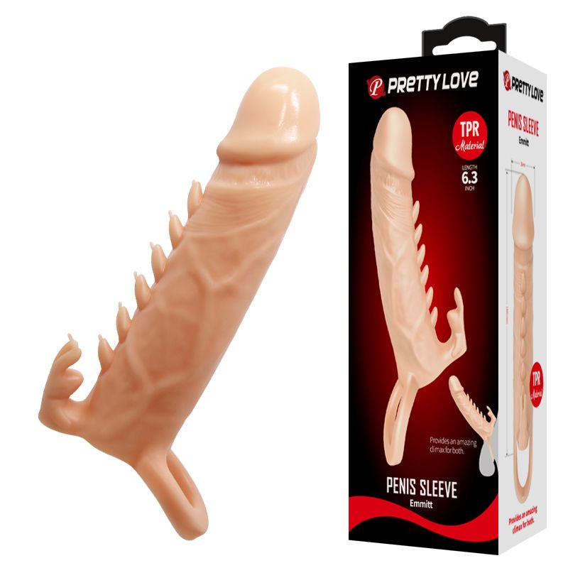 Bao Cao Su Đ&ocirc;n D&ecirc;n Pretty Penis Sleeve Emmitt