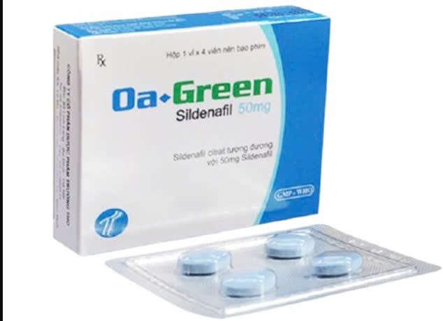 Vi&ecirc;n hỗ trợ sinh lực nam giới Oa-Green 50mg 4 vi&ecirc;n