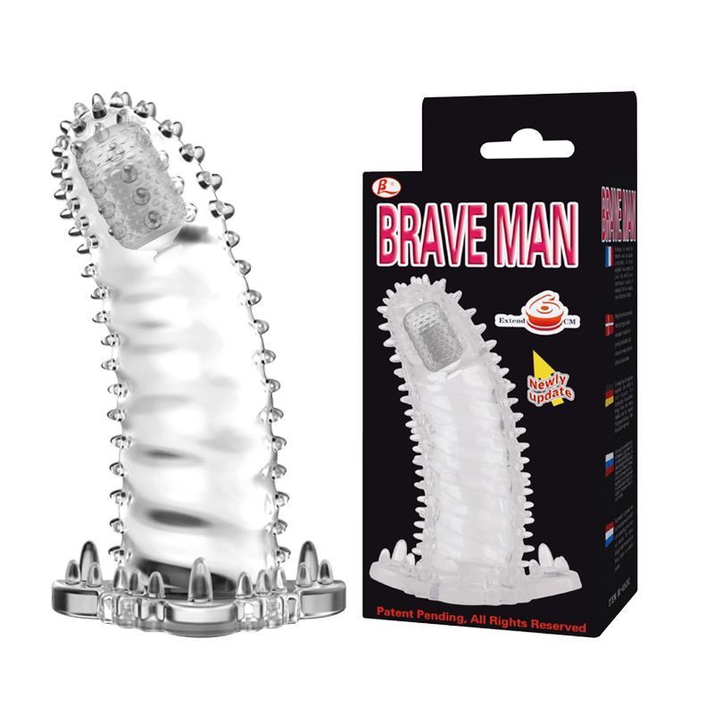 Bao Cao Su Đ&ocirc;n D&ecirc;n Brave Man Gai Rung Đầu Tăng K&iacute;ch Thước