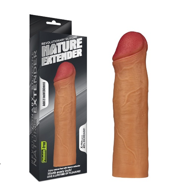Bao Cao Su Đ&ocirc;n D&ecirc;n 5cm Si&ecirc;u Mềm Nature Extender Lovetoy (MS1)