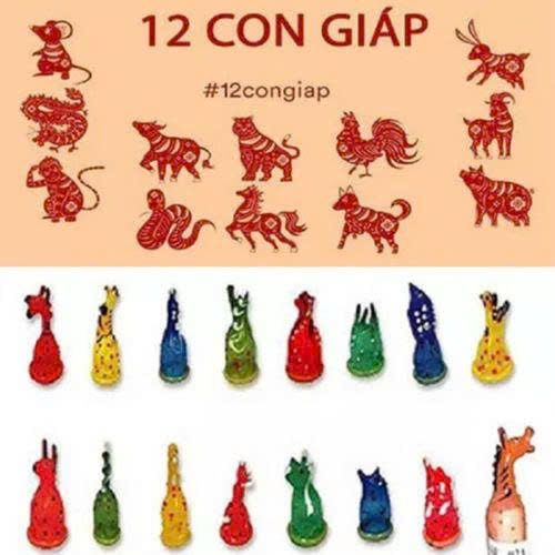 Bao Cao Su Đầu Th&uacute; 12 Con Gi&aacute;p