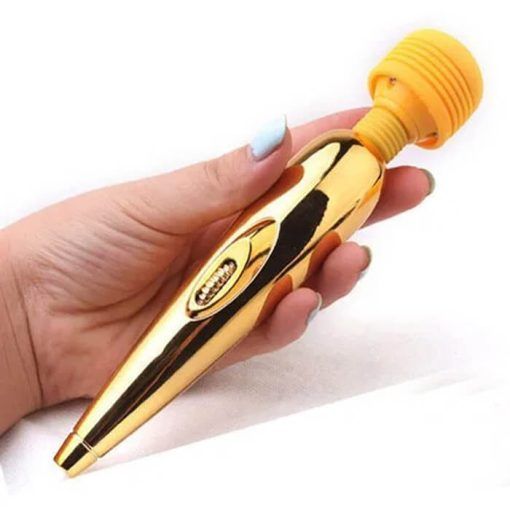 M&aacute;y Massage Điểm G Sạc Mạ V&agrave;ng Mini Massager Gold-Plated Luoge