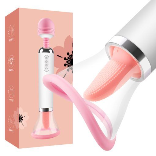 M&aacute;y Massage &Acirc;m Đạo 3 Trong 1 Rung Liếm H&uacute;t 12 Chế Độ