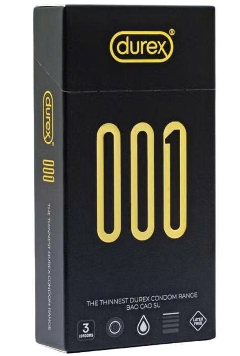 Bao cao su Durex 001 3 c&aacute;i
