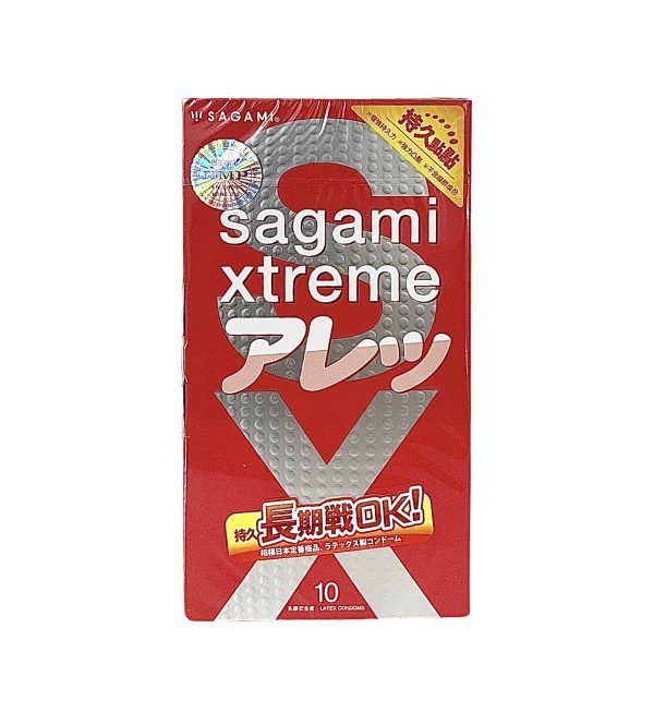 Bao cao su Sagami Xtreme Feel Long c&oacute; chấm bi nhỏ 53mm hộp 10 c&aacute;i