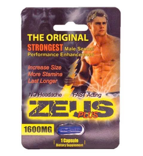 Vi&ecirc;n uống tăng cường sinh l&yacute; nam Zeus Plus 1600mg cao cấp