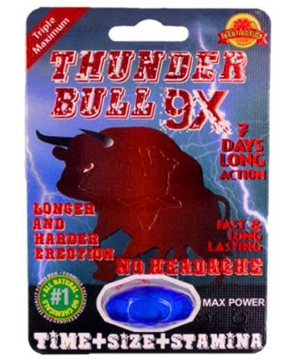 Vi&ecirc;n uống tăng cường sinh l&yacute; nam Thunder Bull 9X Tripple Maximum
