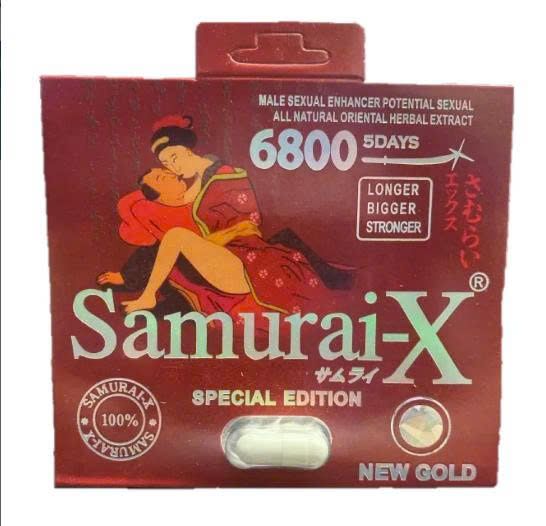 Vi&ecirc;n uống tăng cường sinh l&yacute; nam Samurai X Red New Gold 6800 SPECIAL EDITION