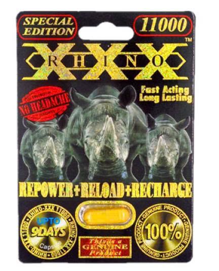 Vi&ecirc;n uống tăng cường sinh l&yacute; nam Rhino XXX 11000 Gold Special Edition