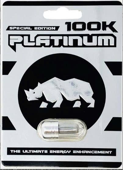 Vi&ecirc;n Uống Cao Cấp K&eacute;o D&agrave;i Thời Gian Giữ Sức Bền Cho Ph&aacute;i Mạnh Rhino Platinum 100000mg 1 Vi&ecirc;n