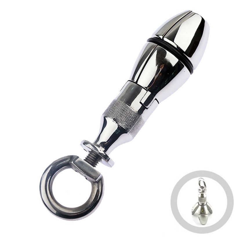 Ph&iacute;ch cắm hậu m&ocirc;n kim loại ANAL PLUG 3 chấu Big Size