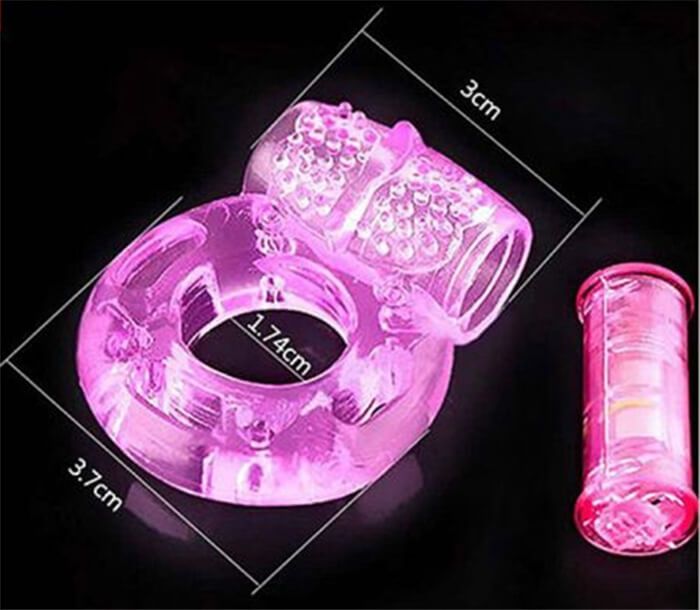 V&ograve;ng rung đeo dương vật gi&aacute; rẻ silicon Vibra Hole Ring Baile