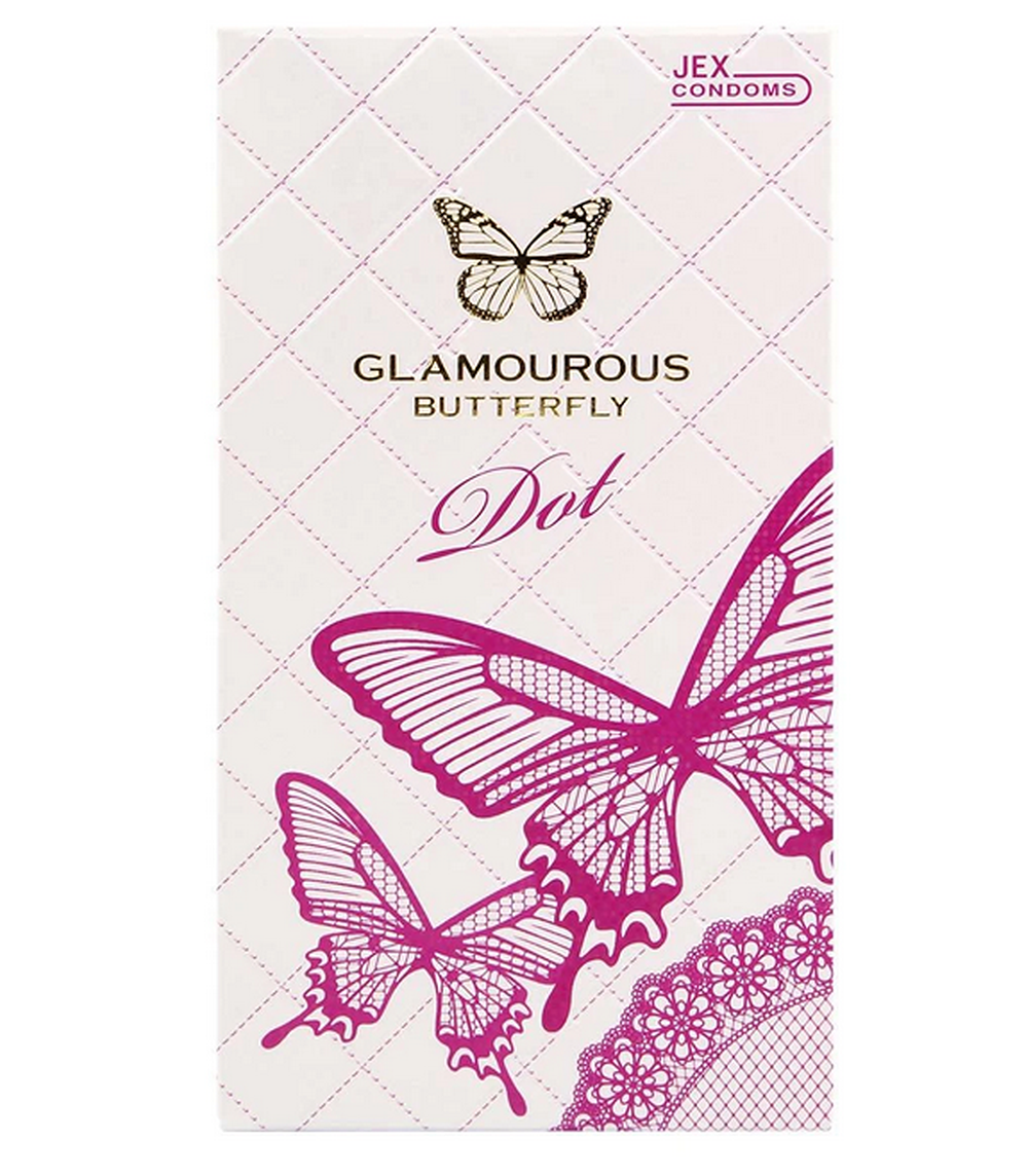 Bao cao su Jex Glamourous Butterfly Dot gai mịn
