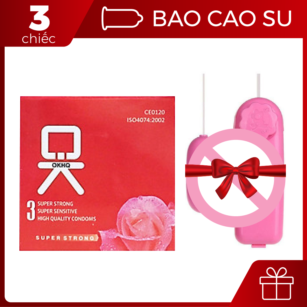 [Si&ecirc;u combo] Bao cao su OK + trứng rung 1 đầu