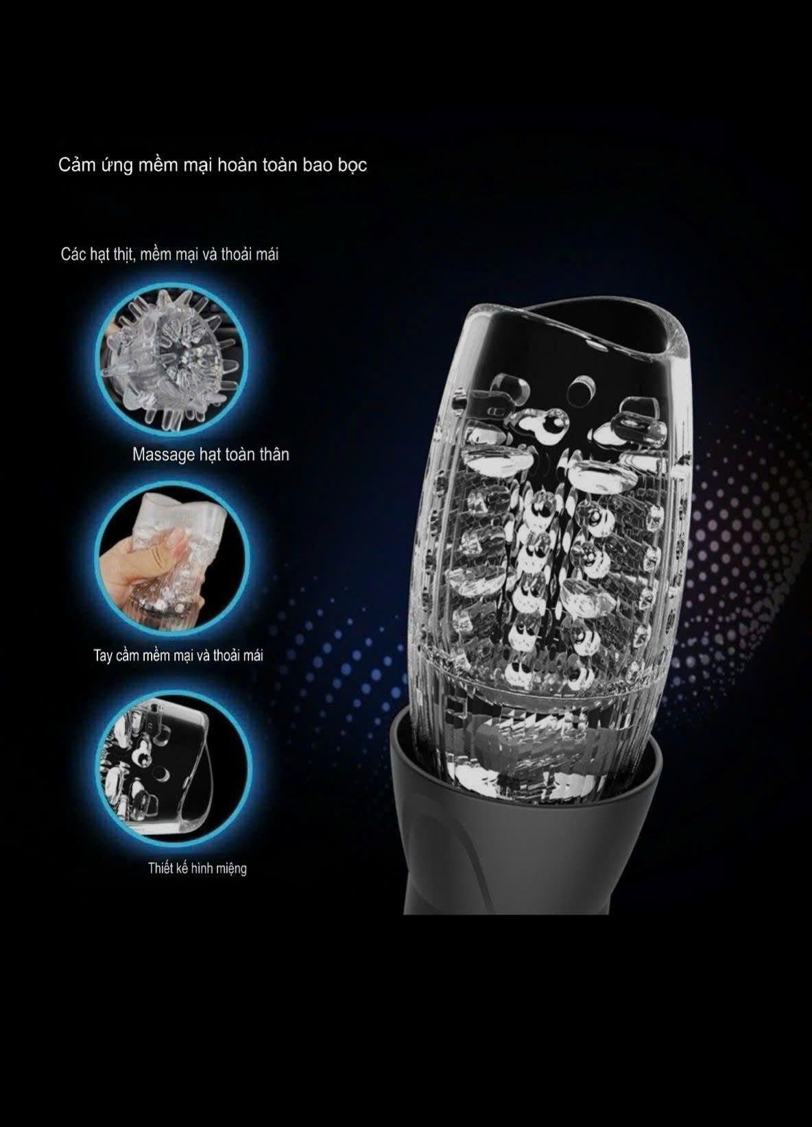 M&aacute;y Massage Dương Vật Silicone Mềm