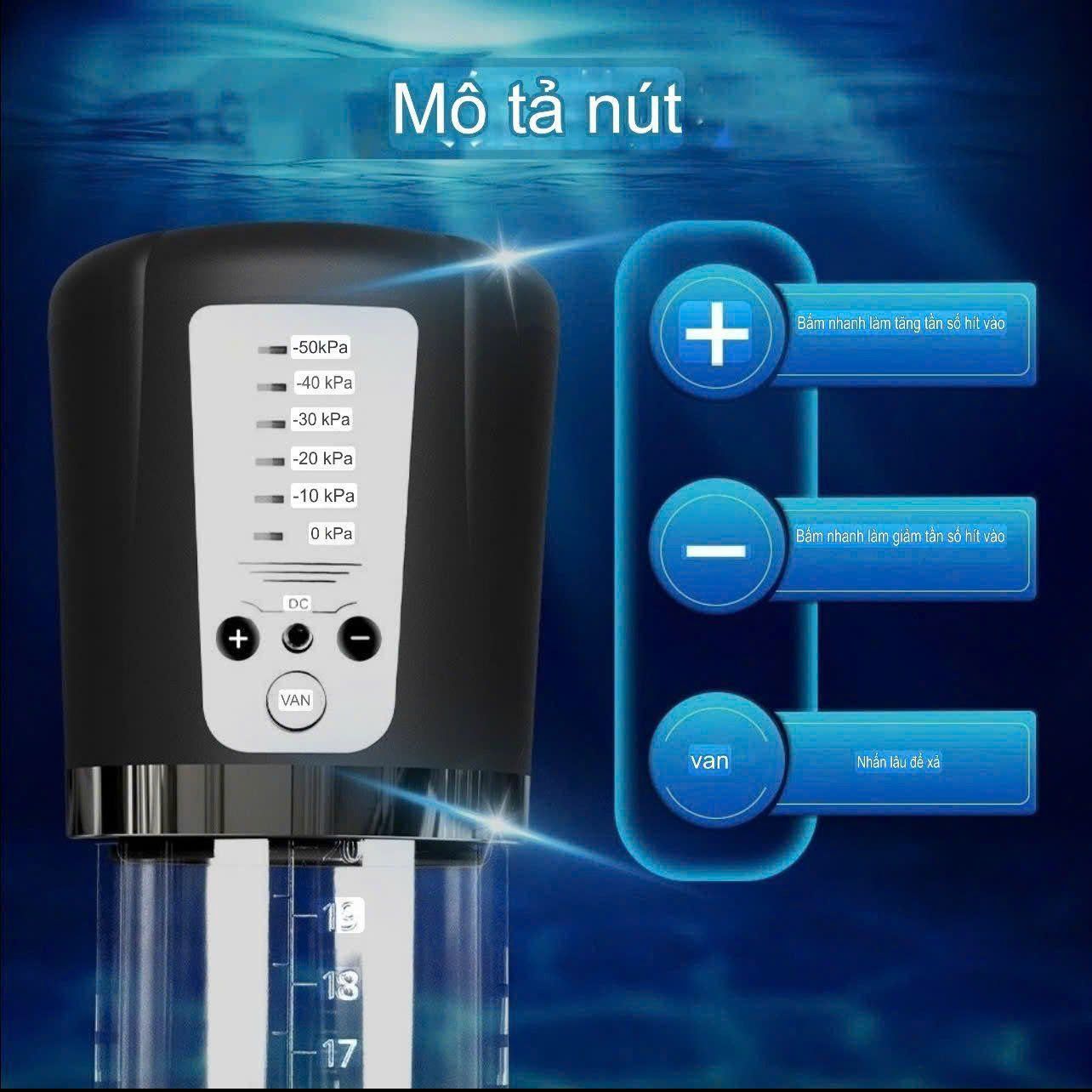 Máy Massage Tập Tăng Kích Thước Dương Vật Nam Giới Cao Cấp Nhiều