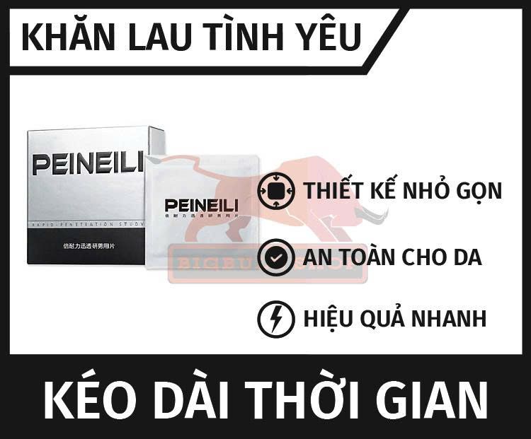 Khăn lau Peineili K&eacute;o D&agrave;i Thời Gian Nam Giới