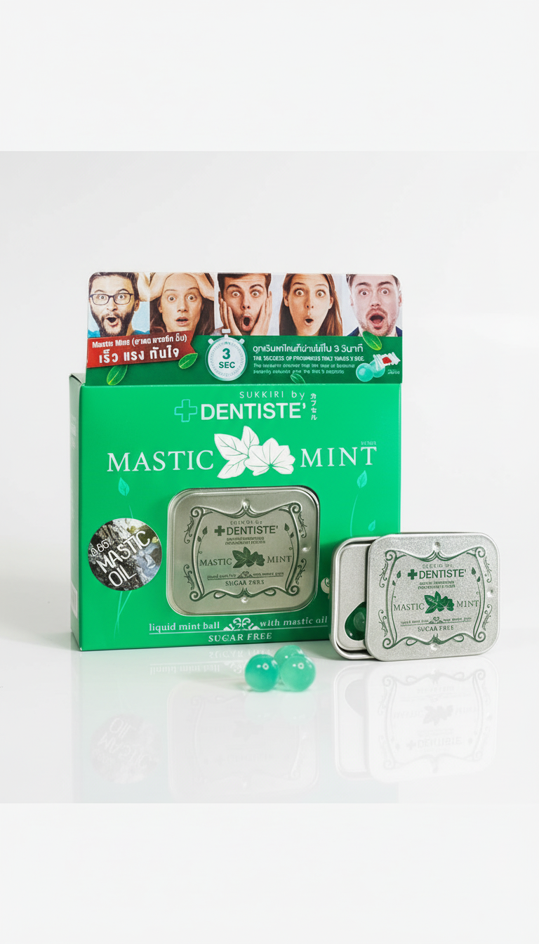 Kẹo Ngậm Mastic Mint Ch&iacute;nh H&atilde;ng